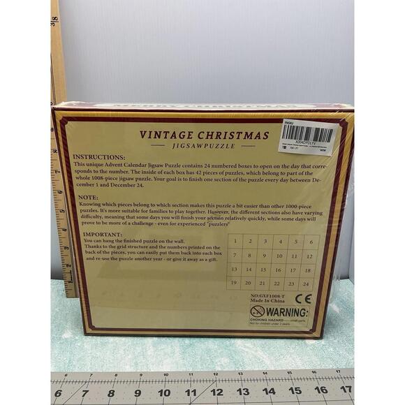 The Jigsaw Puzzle Advent Christmas Calendar (24 Boxes w. 42 Pieces (1008 Total)) - Picture 5 of 9